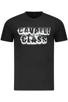CAVALLI CLASS SHORT SLEEVE T-SHIRT MEN BLACK