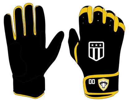 Black Mambas Short Cuff Batting Glove