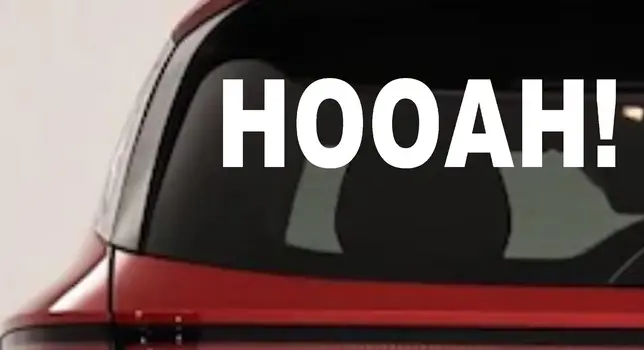 Army Hooah Decal Military Car Truck Window Vinyl Sticker