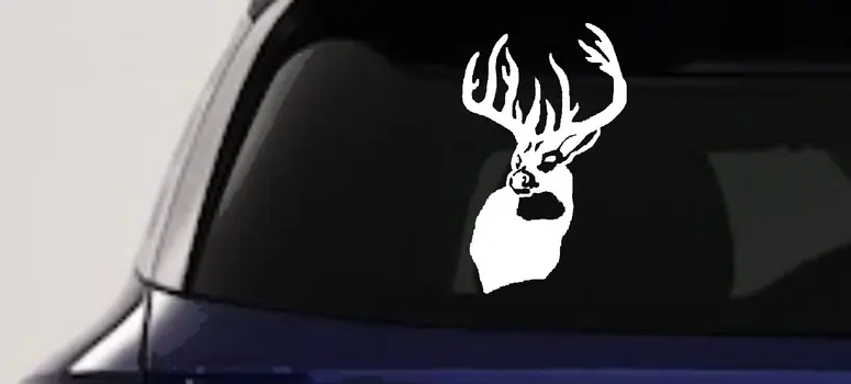 Buck Deer Hunting Decal for Car Truck Window - Vinyl Sticker