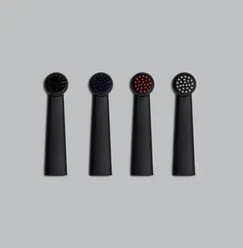 4 Bruzzoni toothbrush replacement heads (black 4 colours)