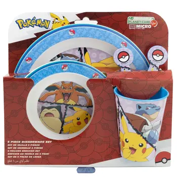 Pokémon 5-piece plastic microwavable dinnerware set