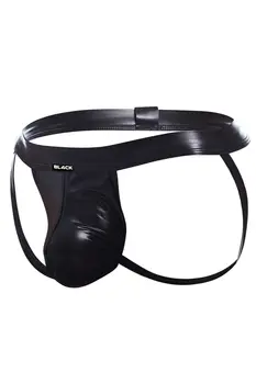 black wetlook Jockstrap BL4CK05 - XL