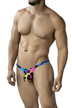 Pop Leopard Bulge Swim Thong C4MSPXPTBUL02 - XL