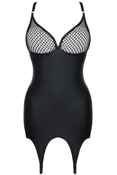 black suspender dress  DDEris001 + stockings - S