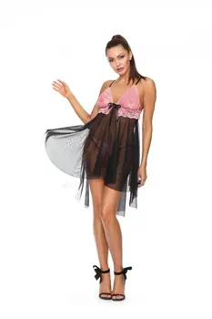 black Chemise D-332 - L/XL