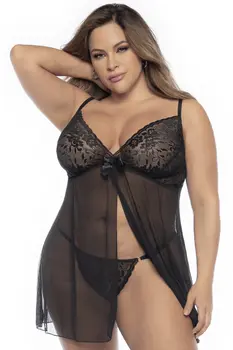 black Babydoll Plus Size - MAL7501XBLK - 3XL/4XL