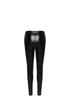 F274 Snake wet look leggings with zipper - 3XL