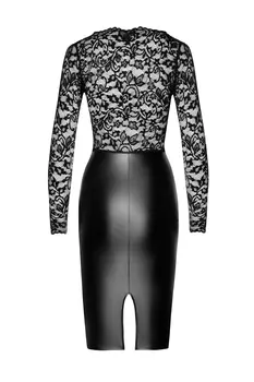 F295 Euphoria lace and wetlook midi dress - 3XL