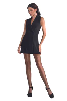 net tights TI016 black - 3/4