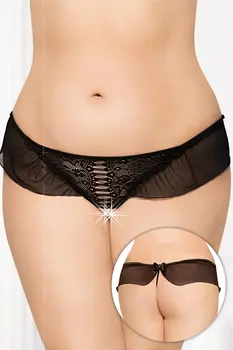 black G-String ouvert 2437 3XL
