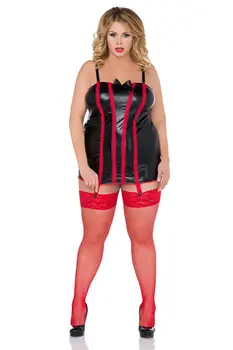schwarz/rotes Chemise Z/5022 - 54/56