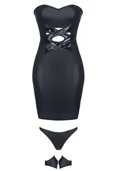 schwarzes Minikleid Heidi - XXL