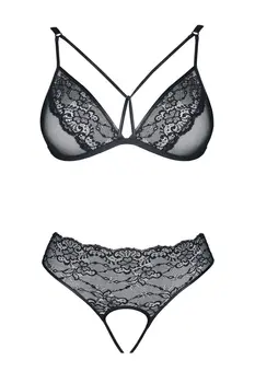 schwarzes Set Pola - XXL