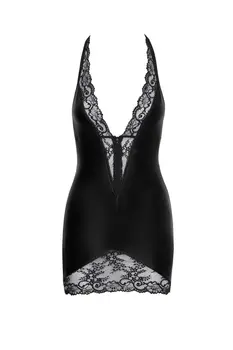 F283 Powerwetlook Minikleid - 3XL