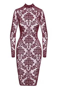 F384 halblanges Flockkleid Kink Royal - 3XL