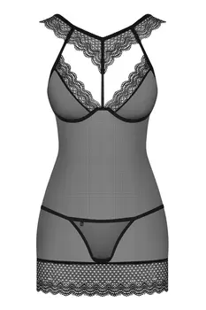 857-CHE-1 Chemise schwarz - L/XL