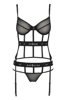 schwarzes Corset PA595627 - 2XL/3XL