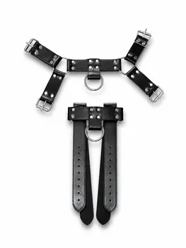 Luxury Bondage Chest Harness – Black Adjustable Strap Harness