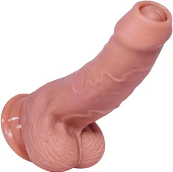 Realistic 8 Inch Foreskin Dildo – Beginner-Friendly Silicone Pleasure Toy