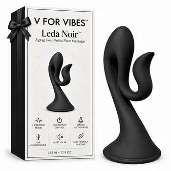 Leda Noir™ Zigzag Swan Shaped Pelvic Floor Massager
