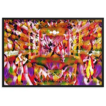 WHEN YOUR SENSES DANCE WITH MY MOMENTS JL.AK Velvet Edition Framed Poster