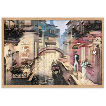 Questo è il mio porto e tu il suo cuore Premium Framed Poster