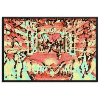 WHEN YOUR SENSES DANCE WITH MY MOMENTS JL.AK Velvet Edition Framed Poster