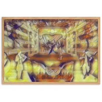 WHEN YOUR SENSES DANCE WITH MY MOMENTS JL.AK Velvet Edition Framed Poster
