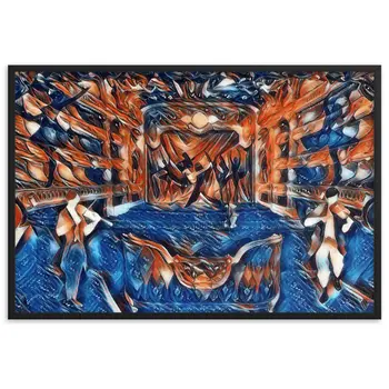 WHEN YOUR SENSES DANCE WITH MY MOMENTS JL.AK Velvet Edition Framed Poster