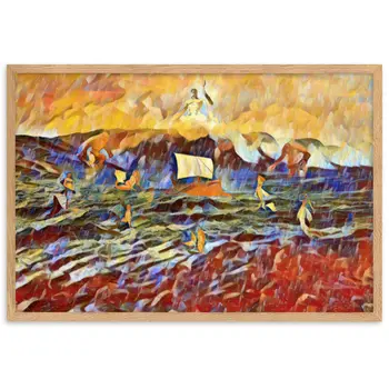 AS YOU SET OUT FOR ITHACA Premium Framed Poster