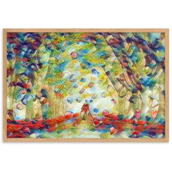 TO SEE MY HEART YOU MUST FIRST DIVE INTO MY TRUTH J.L PREMIUM Framed Poster