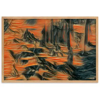 AMONG THE FOUR SEASONS YOU ARE THE FIFTH SENSE PREMIUM Framed Poster