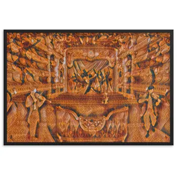 WHEN YOUR SENSES DANCE WITH MY MOMENTS JL.AK Velvet Edition Framed Poster