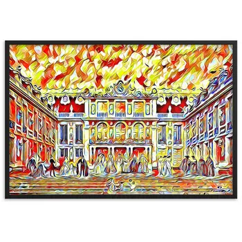 CÉLÉBRATION À LA MAISON DE L'ART V2 Superior Framed Poster