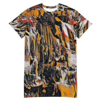 VINTAGE HEART ART T-shirt Dress by Gianneli