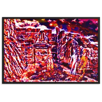 PERSEUS ON THE ROAD TO LION GATE Superior Framed Poster