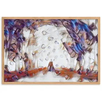 TO SEE MY HEART YOU MUST FIRST DIVE INTO MY TRUTH J.L PREMIUM Framed Poster