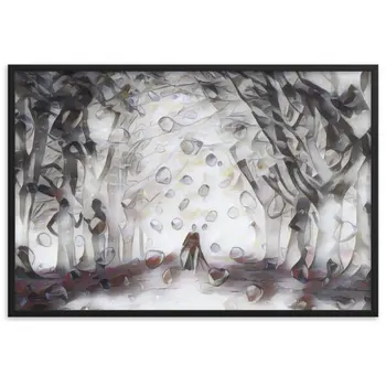 TO SEE MY HEART YOU MUST FIRST DIVE INTO MY TRUTH J.L PREMIUM Framed Poster