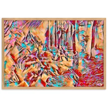 AMONG THE FOUR SEASONS YOU ARE THE FIFTH SENSE Superior Framed Poster