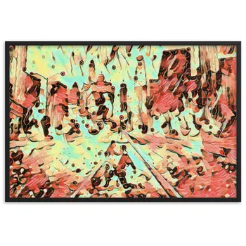 YOU ARE THE RHYTHM THAT STILL DANCES WITHIN ME Velvet Framed Poster