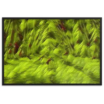 LOVE IS WHEN YOU CAN SEE WITHIN ME A.K Velvet Edition Framed Poster