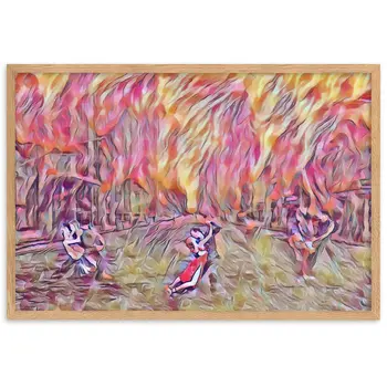 DANCE ME LIKE THE RAIN THAT BURNING OUT THE FIRE AROUND ME Framed Poster