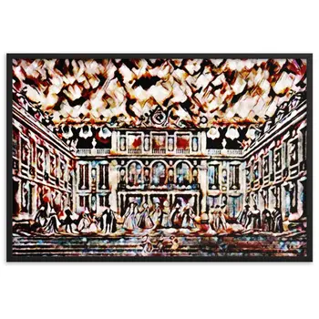 CÉLÉBRATION À LA MAISON DE L'ART V2 Superior Framed Poster