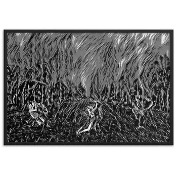 DANCE ME LIKE THE RAIN THAT BURNING OUT THE FIRE AROUND ME Framed Poster