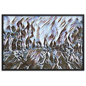 DANCE ME LIKE THE RAIN THAT BURNING OUT THE FIRE AROUND ME Framed Poster