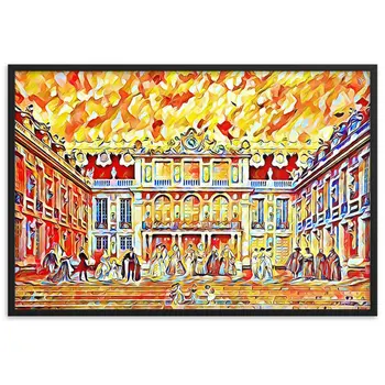 CÉLÉBRATION À LA MAISON DE L'ART V2 Superior Framed Poster