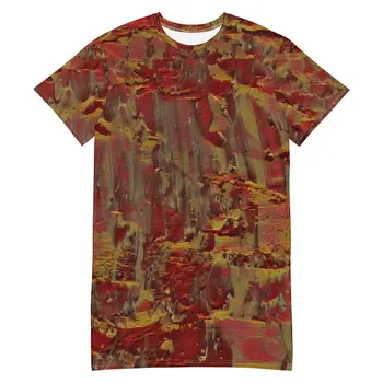 VINTAGE HEART ART T-shirt Dress by Gianneli