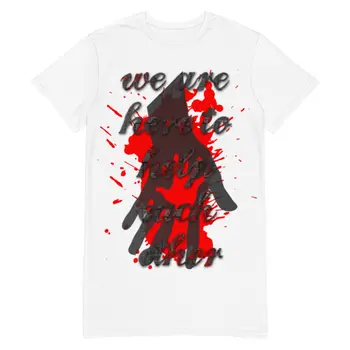 HAND BY HAND T-shirt Dress by Gianneli