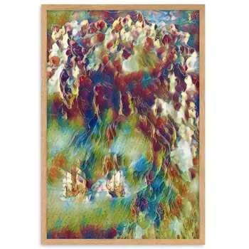WHEN POSEIDON ASKED THE WAVES TO DANCE PREMIUM Framed Poster